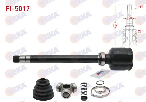 Aks Kafası Sağ On Ic Fiat Ducato (250) 2.3 Mjt 41X29x34.85 Uzunluk 512mm 2006-2014