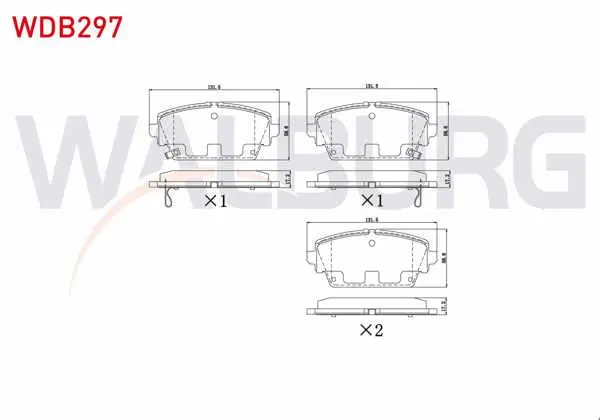 Fren Balata Ön Ikazlı Nissan Primera (P12) 1.6İ 2002-/ Primera (P12) 1.8İ 16V 2002-/ Primera (P12) 2.0İ 16V 2002 -