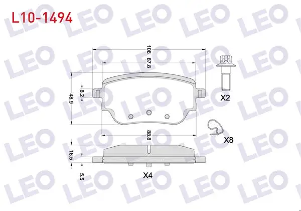 Fren Balata Arka Mercedes A 180 D-200 (W177) 2018-/ CLA 180 D-200 (C118) 2019 -
