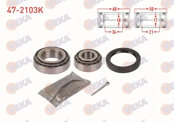 On Tekerlek Rulman Kiti Sol-Sağ Hyundai H100 2.5 D 1993-2004 / Mitsubishi L 300 2.5 D 1986-2006
