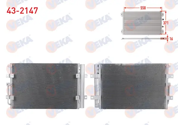 Klima Radyatörü Hyundai H100-H100 Kamyonet 2.5 D 2004 -