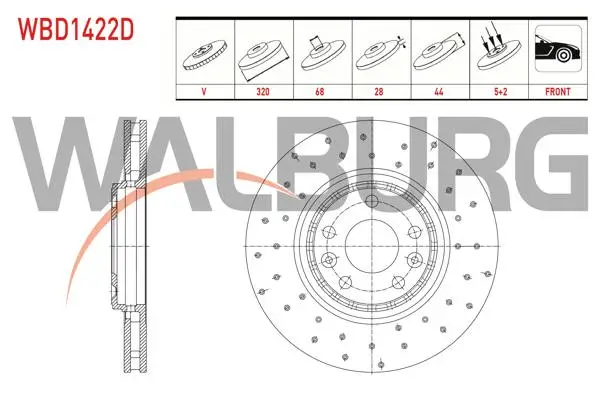 Fren Diski Ön Havalı Performans Delikli 5 Bjn 320X28x68x44 Renault Megane IV (B9a / M_) 1.6 DCI 2016-/ Clio IV 1.6 2012-/ Laguna III 2.0 DCI 2007-/ Laguna III 2.0İ 16V 2007-/ Scenic IV 1.6 DCI 2015-/ Talisman