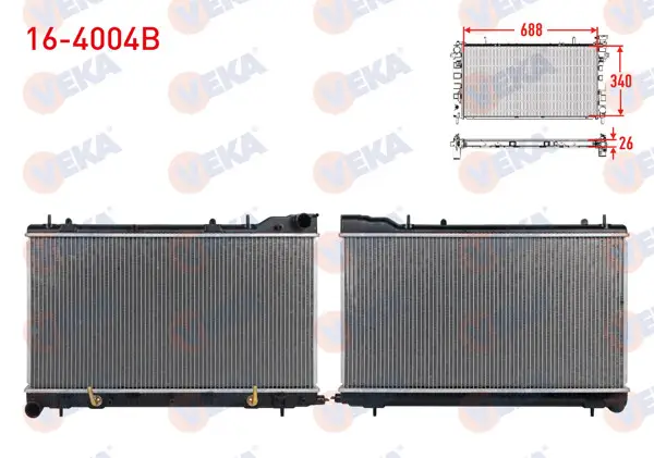 Su Radyatörü Brazing Subaru Forester (Sf) 2.0 S A-T 1995-2002