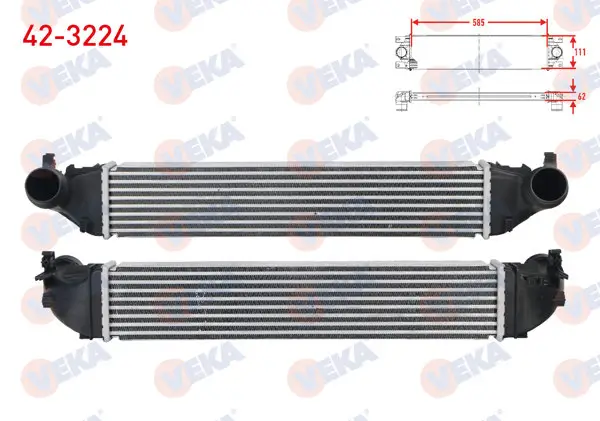 Turbo Radyatörü (Intercooler) Opel Astra K 1.0İ Turbo 2015 -