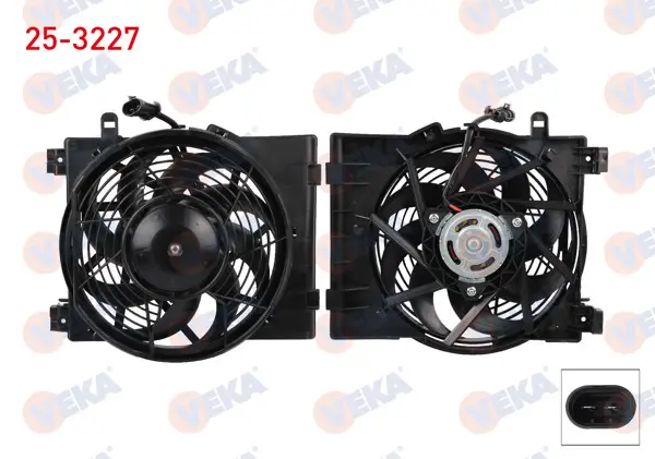 Fan Motoru Davlumbazlı Tekli Fanlı Opel Corsa C 1.0, 1.2, 1.4 2000-2009