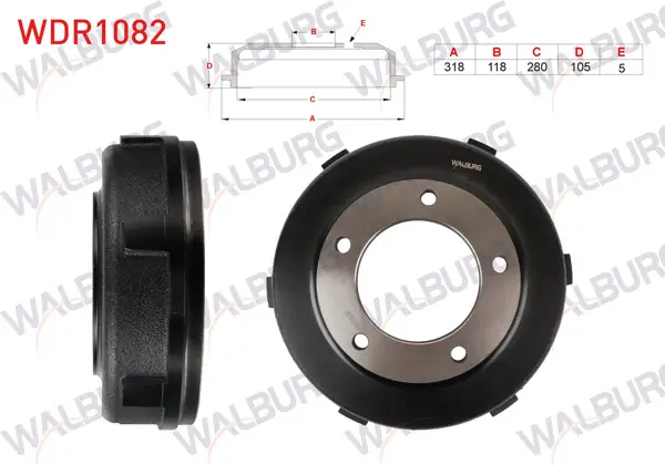 Fren Kampanası Arka Ford Transit (V184) Tek Teker