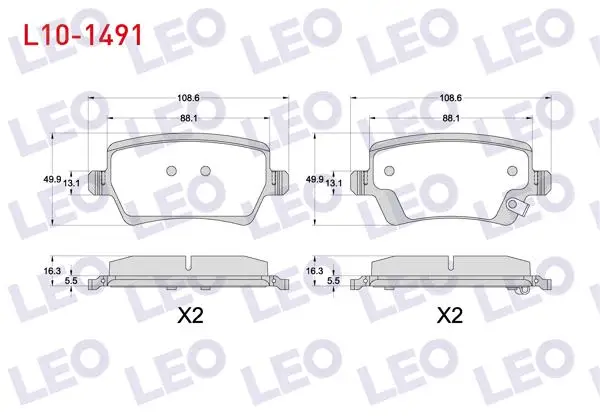Fren Balata Arka Ikazlı Chery Omoda 5, Tıggo 8 Pro 2023 -