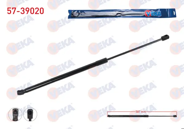 Bagaj Amortisörü 587mm / 440N Skoda Kodiaq 2017-