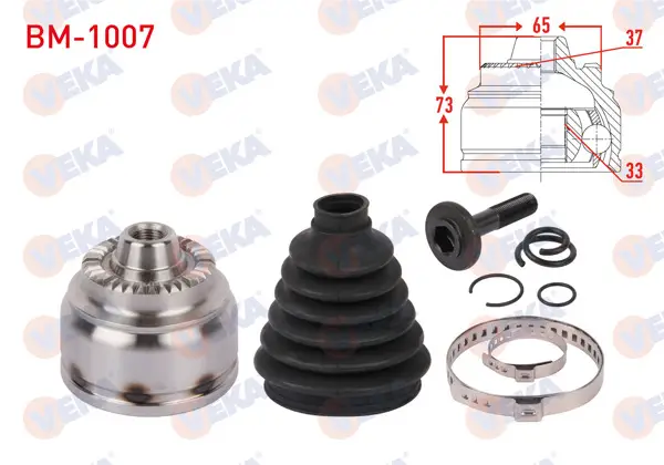 Aks Kafası Sol-Sağ On Dıs Uzunluk 73mm BMW X3 (F25) 2.0 D Xdrıve A-T / M-T 2010 -