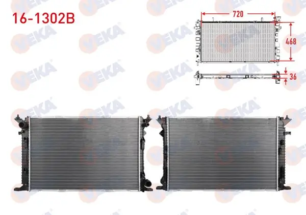 Su Radyatörü Brazing Audi A4 2.0, 3.0 D, 3.2İ 2007 -
