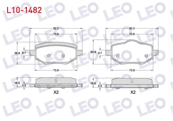 Fren Balata Arka Peugeot 208 II-2008 II-Ds3 Crossback 1.2 Puretech-1.5 Bluehdı 2019-/ Opel Corsa F 1.2-1.5 D 2019 -