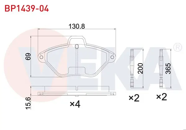 Fren Balata Ön Fişli Citroen Xantia 1.8-1.9-2.0 1993-1998
