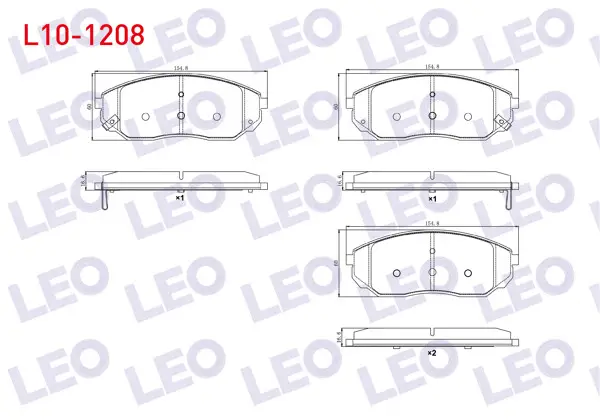Fren Balata Ön Ikazlı Kia Sorento I (Jc) 2.4İ 2002-2009 / Kia Sorento I (Jc) 2.5 CRDI 2002-2009