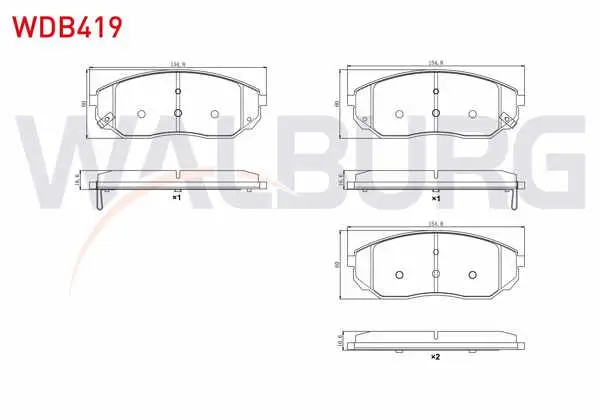 Fren Balata Ön Ikazlı Kia Sorento I (Jc) 2.4İ 2002-2009 / Kia Sorento I (Jc) 2.5 CRDI 2002-2009
