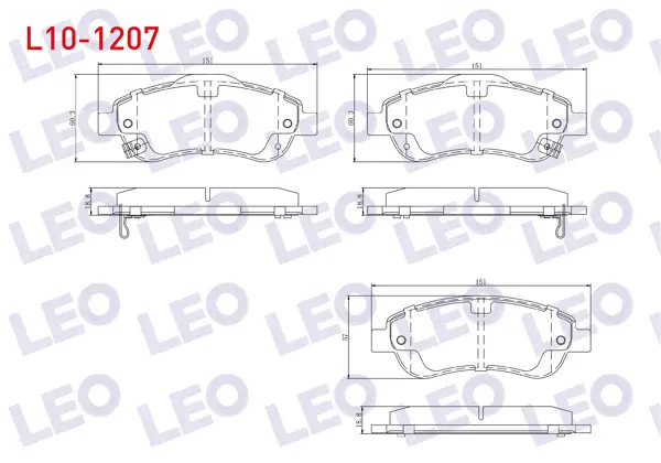 Fren Balata Ön Ikazlı Honda Cr-V III 2.0 I-Vtec 2006-2012 / Cr-V III 2.2İ Ctdı 2006-2012 / Cr-V IV 1.6İ Dtec 2012-2014 / Cr-V IV 2.0 2012-2014 / Cr-V IV 2.2İ 2012-2014