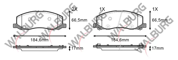 Fren Balata Ikazlı On Opel Insignia 2.0 T 18 Jant 2008-/ Insignia 2.0 CDTI 2008 -