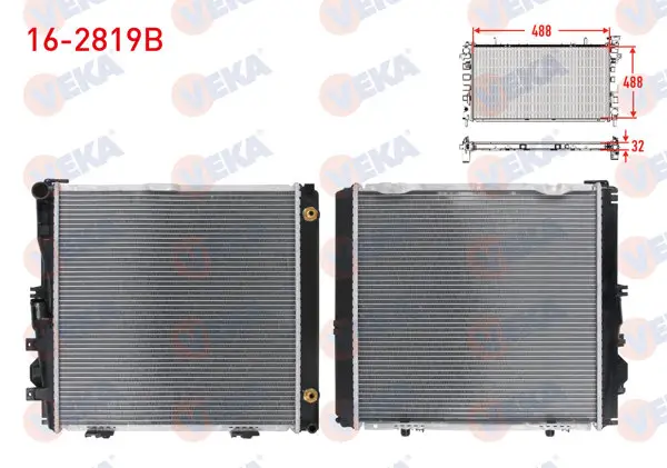 Su Radyatörü Brazing Mercedes S Serisi (W126) 260 Se A-T Ac + /-1981-1991