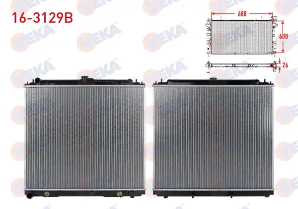 Su Radyatörü Brazing Nissan Navara (D40) 2.5 DCI A-T 2005-2015