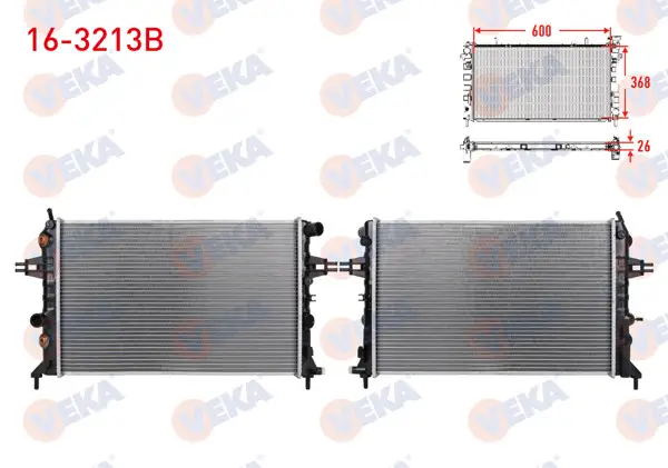 Su Radyatörü Brazing Opel Astra G (F69) 1.4İ 16V A-T 1998-2005