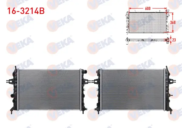 Su Radyatörü Brazing Opel Astra G (F69) 1.4 16V M-T Ac + /-1998-2005