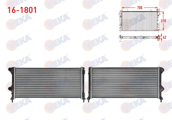 Su Radyatörü Mekanik Fiat Doblo (119,223) 1.3 Mjt M-T 2001-2010