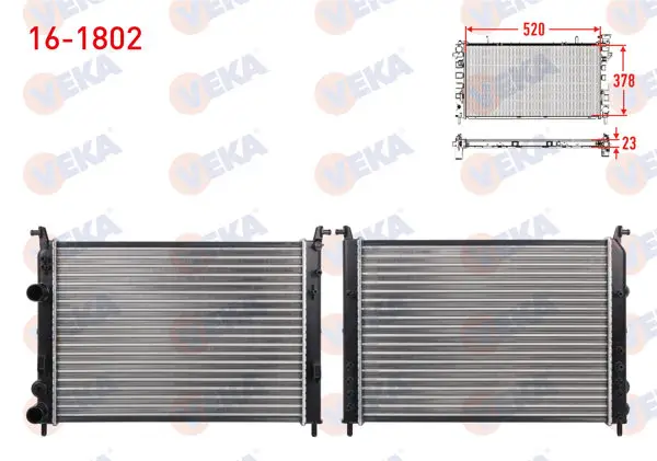Su Radyatörü Mekanik Fiat Albea 1.2İ M-T 2003-2007