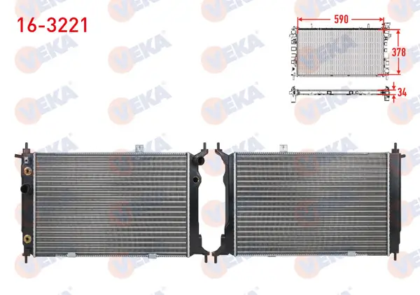 Su Radyatörü Mekanik Opel Astra F 1.4İ A-T 1991-1998