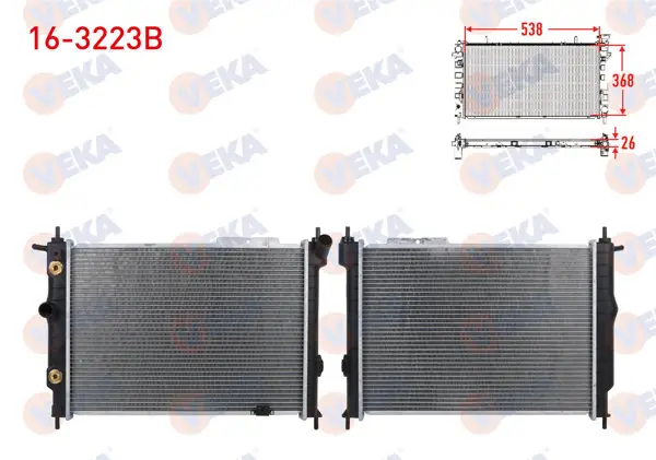 Su Radyatörü Brazing Opel Astra F 1.6İ 16V A-T Ac-1991-2002
