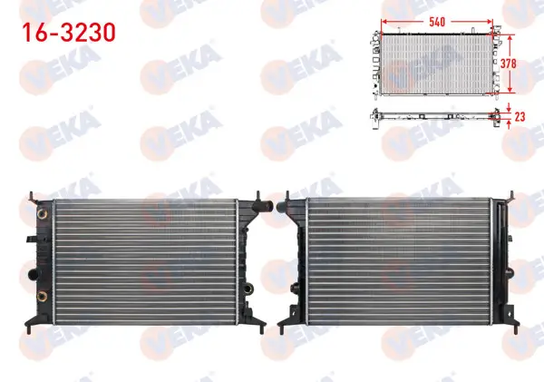 Su Radyatörü Mekanik Opel Vectra B 1.6İ A-T Ac-1995-2003