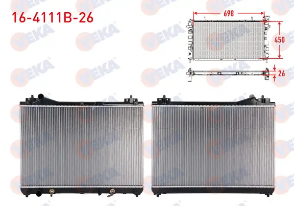 Su Radyatörü Brazing Suzuki Grand Vitara II (Jt) 2.0İ A-T 2005 -