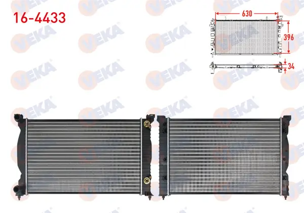 Su Radyatörü Mekanik Audi A4 (8E2,B6) 1.8 A-T Ac + 2000-2004