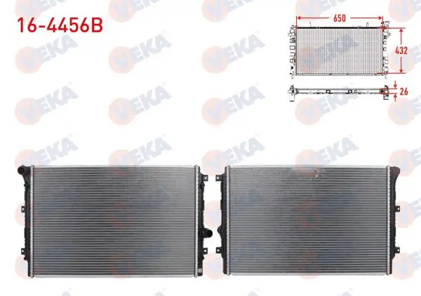 Su Radyatörü Brazing Volkswagen Caddy IV (Sab, Saj) 2.0 TDI A-T / M-T Ac + /-2015 -
