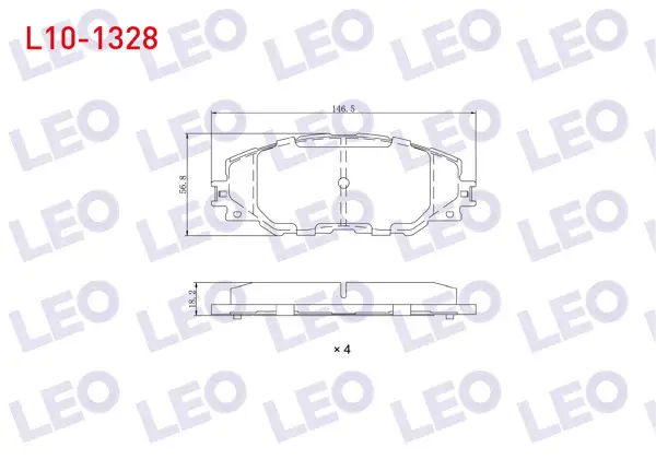 Fren Balata Ön Toyota Rav4 III (Aca3_, Ace_, Ala3_, Gsa3_, Zsa3_) 2.0 Vvt-I 2005-2012 / Rav4 III 2.2 D 2005-2012 / Rav4 III 2.2 D-4D 2005-2012