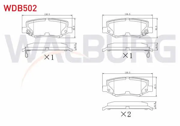 Fren Balata Arka Ikazlı Fiat Freemont (Jf) 2.0 Mjt 170 Hp 2011-/ Jeep Wrangler III (Jk) 3.8İ V6 2007-/ Chrysler G.Voyager 3.3İ 2008-/ Dodge Nitro 2.8 Crd 4X4 2007 -