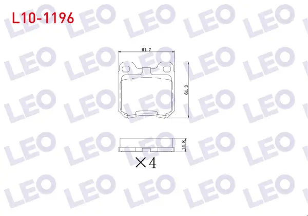 Fren Balata Arka Opel Vectra B 1.6İ 1995-2003 / Vectra B 2.0İ 1995-2003 / Vectra B 2.0 Dtı 1995-2003 / Vectra B 2.5 V6 1995-2003 / Vectra B 2.0 Dı 1995-2003 / Omega A 3.0İ 1986-1994