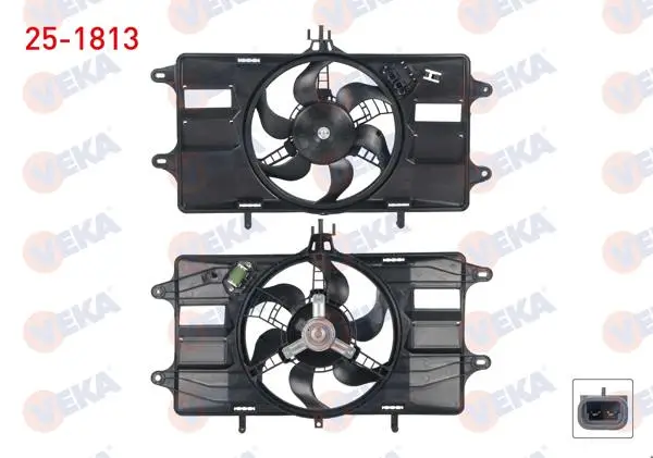 Fan Motoru (Su + Klima) Tekli Fanlı Resıztanslı Fiat Doblo (119,223) 1.2İ 2001-2010