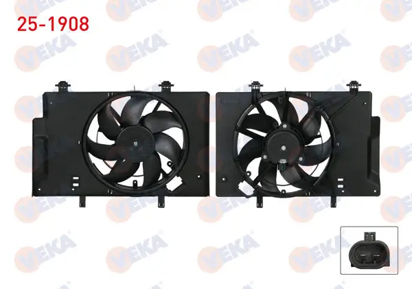 Fan Motoru (Su + Klima) Davlumbazlı Tekli Fan Ford Fiesta VI 1.4İ 2008-2012