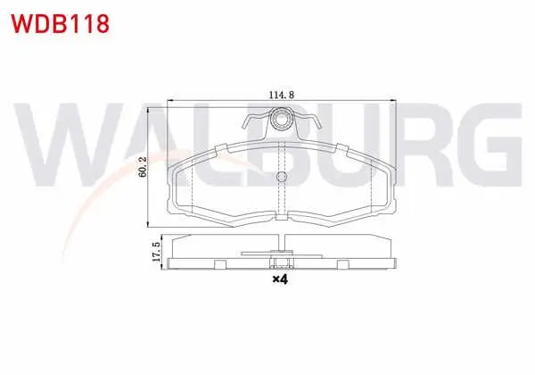 Fren Balata Ön Skoda Favorit 136 1.3 1989-1994 / Forman 1.3 1990-1994 / Favorit Pick Up 1.3 1992-1997 / Ford Sıerra (Gbc) 1.6 1982-1987