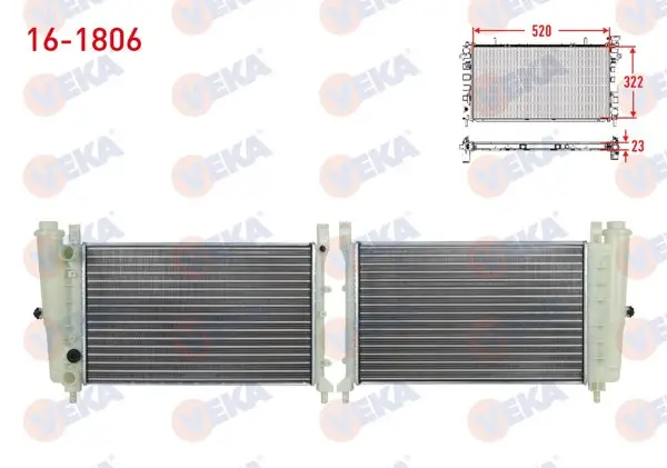 Su Radyatörü Mekanik Fiat Uno 70 1.4İ M-T 1994-2000