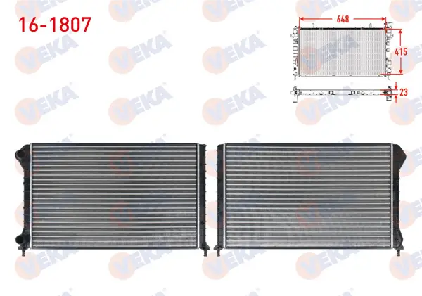 Su Radyatörü Mekanik Fiat Doblo (119,223) 1.9 D M-T Ac + 2001-2010