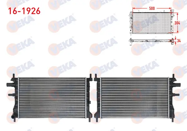 Su Radyatörü Mekanik Ford Fiesta IV 1.3İ M-T Ac-1996-2002