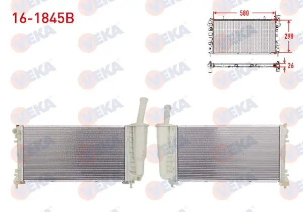 Su Radyatörü Brazing Fiat Punto (188) 1.4 M-T Ac + /-1999-2009