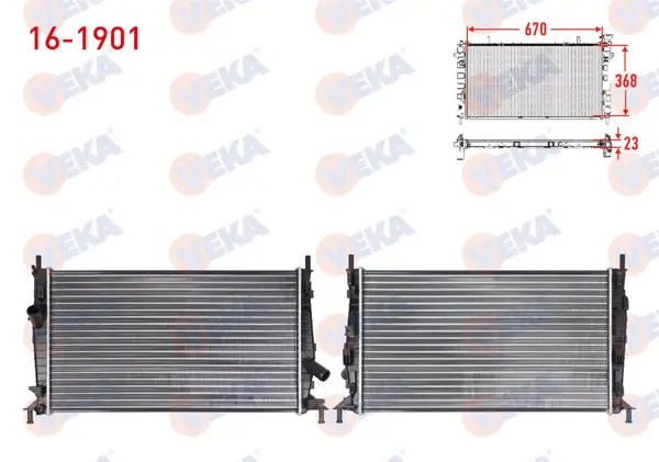 Su Radyatörü Mekanik Ford Focus II (Da) 1.4İ A-T / M-T Ac + /-2004-2011