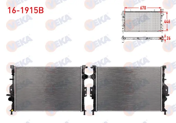 Su Radyatörü Brazing Ford Mondeo IV 2.0 TDCI M-T 2007 -