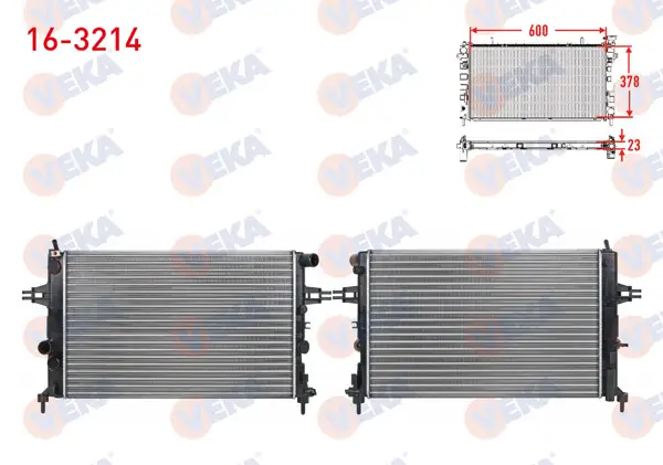 Su Radyatörü Mekanik Opel Astra G (F69) 1.4 16V M-T Ac + /-1998-2005
