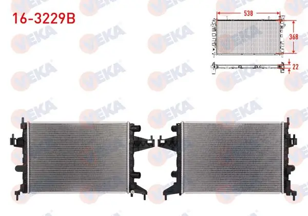 Su Radyatörü Brazing Opel Corsa C 1.0İ 12V M-T 2000-2006