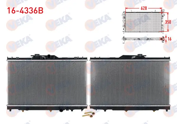 Su Radyatörü Brazing Toyota Corolla (_E11_) 1.4İ 16V A-T Ac + /-1997-2002