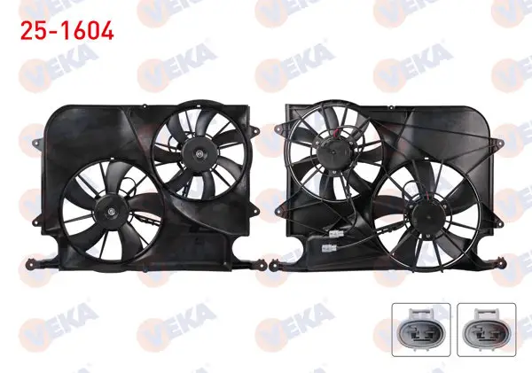 Fan Motoru (Su + Klima) Davlumbazlı Çiftli Chevrolet Captiva (C100) 2.0 D 2006-2012