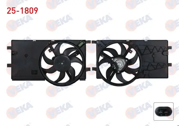 Fan Motoru (Su + Klima) Davlumbazlı Tekli Fiat Fiorino (225) 1.3 Mjt Ac + 2007 -