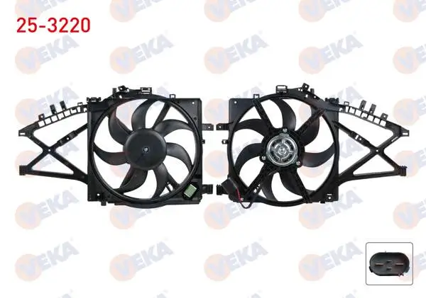 Fan Motoru Davlumbazlı Tekli Fan (4 Fişli) Opel Corsa C 1.3 CDTI Ac + 2004-2006